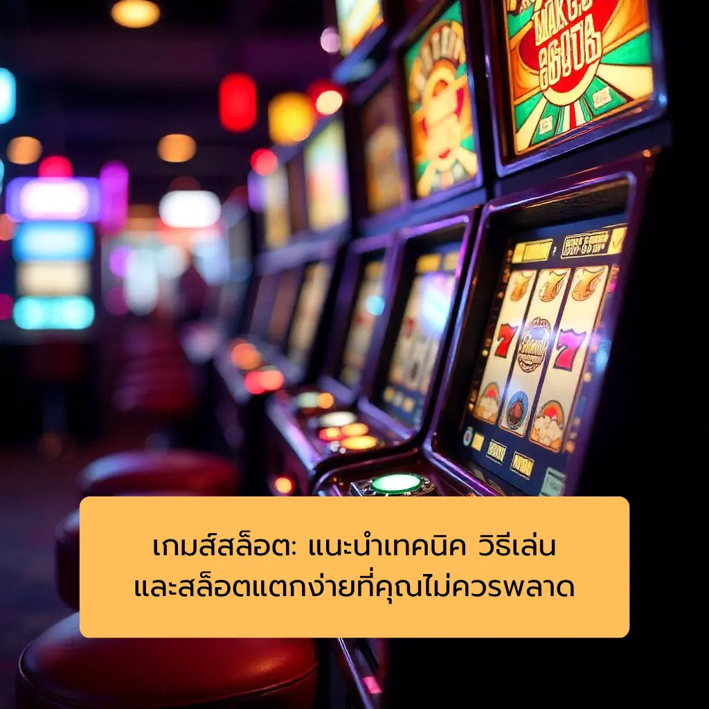 เกมส์สล็อต: แนะนำเทคนิค วิธีเล่น และสล็อตแตกง่ายที่คุณไม่ควรพลาด